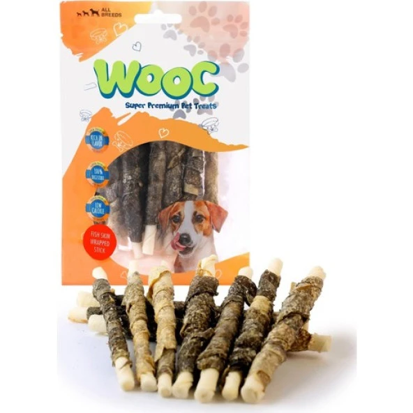 Wooc Balık Sargılı Sütlü Stick Köpek Ödülü 80 Gr