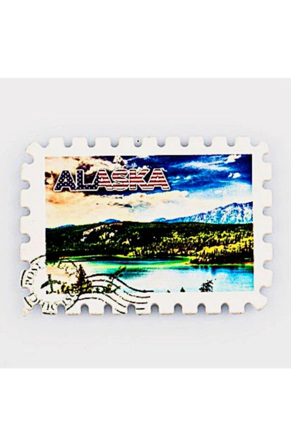 ABD Alaska Pul Magnet - Resim 3