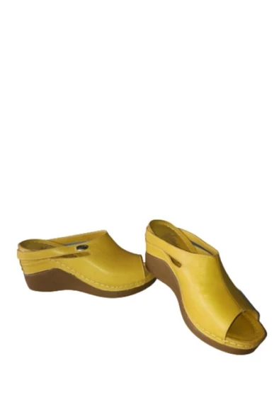 Kadın Marry 101 Hakiki Deri  Anatomik Topuklu Terlik - 2