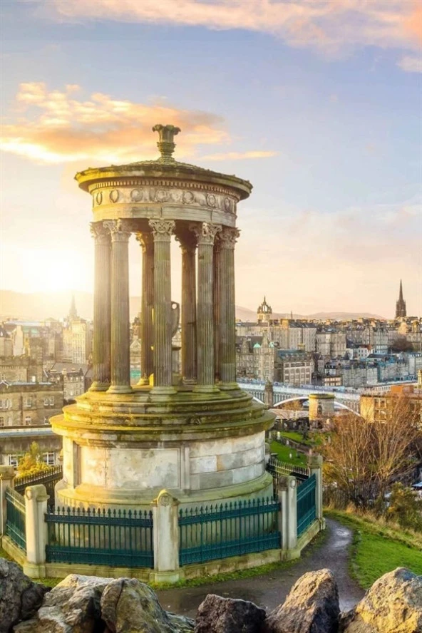 İskoçya Edinburgh Pul Magnet - Resim 6