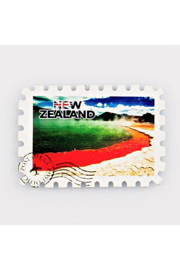 Yeni Zelanda Şampanya Gölü Pul Magnet - Resim 3
