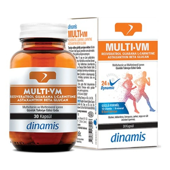 Dinamis Multi-Vm Multivitamin Multiminarel Içeren Takviye Edici Gıda 30 Kapsül