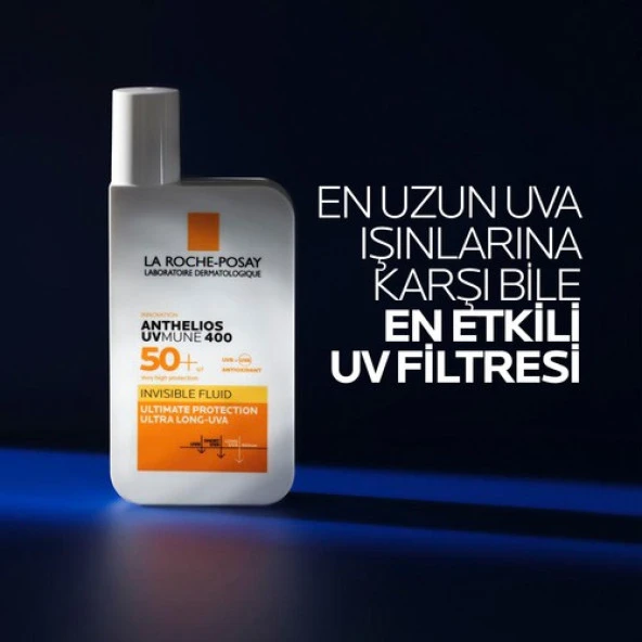 La Roche-Posay Anthelios invisible Fluid Yüz Güneş Kremi Normal/Karma Ciltler Spf50+ Yuksek Koruma 50ml - 2