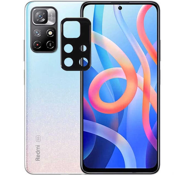 Xiaomi Poco M4 Pro 5G Zore 3D Kamera Camı Koruyucu - 4