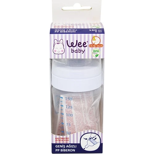 Wee Baby Geniş Ağızlı 878 Pp Biberon 150 ml - Resim 2