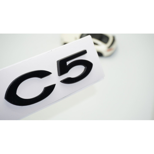DK Tuning Citroen C5 2008-2017 Bagaj Siyah ABS 3M 3D Yazı Logo Amblem