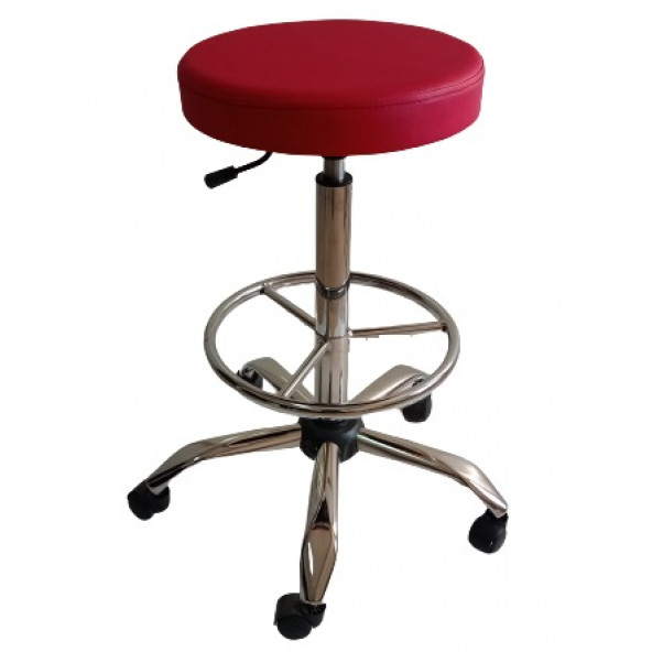 Bar Taburesi Krom Ayaklı Çemberli - 2