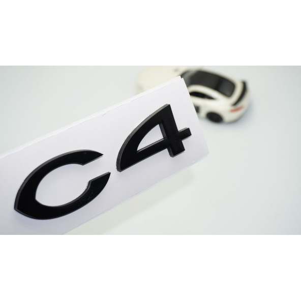 DK Tuning Citroen C4 2004 2008 Bagaj Siyah ABS Yazı Logo Amblem