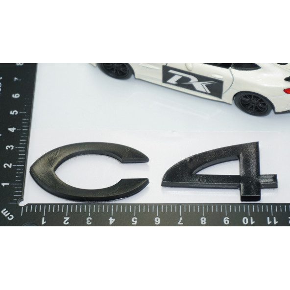 DK Tuning Citroen C4 2004 2008 Bagaj Siyah ABS Yazı Logo Amblem - 4