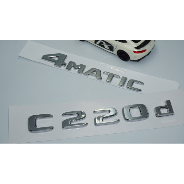 DK Tuning Benz C220d 4Matic Bagaj Krom ABS 3M 3D Yazı Logo - 2