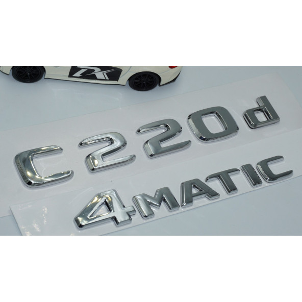 DK Tuning Benz C220d 4Matic Bagaj Krom ABS 3M 3D Yazı Logo - 3