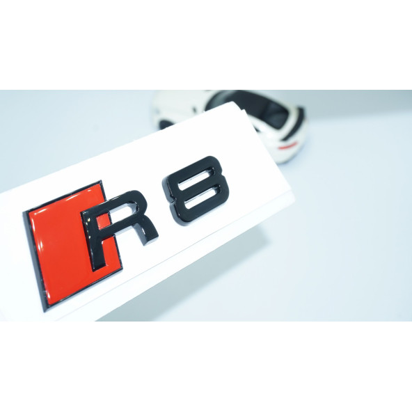 DK Tuning R8 Bagaj Siyah ABS Yazı Logo Amblem Audi İle Uyumlu