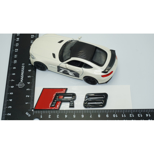 DK Tuning R8 Bagaj Siyah ABS Yazı Logo Amblem Audi İle Uyumlu - 4