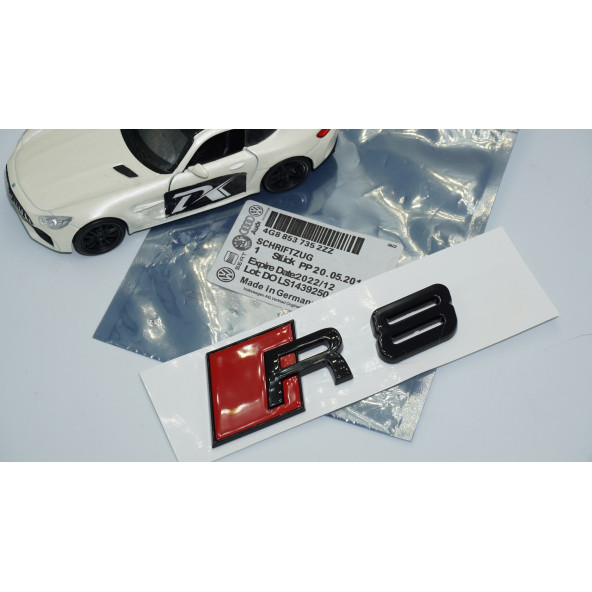 DK Tuning R8 Bagaj Siyah ABS Yazı Logo Amblem Audi İle Uyumlu - 5