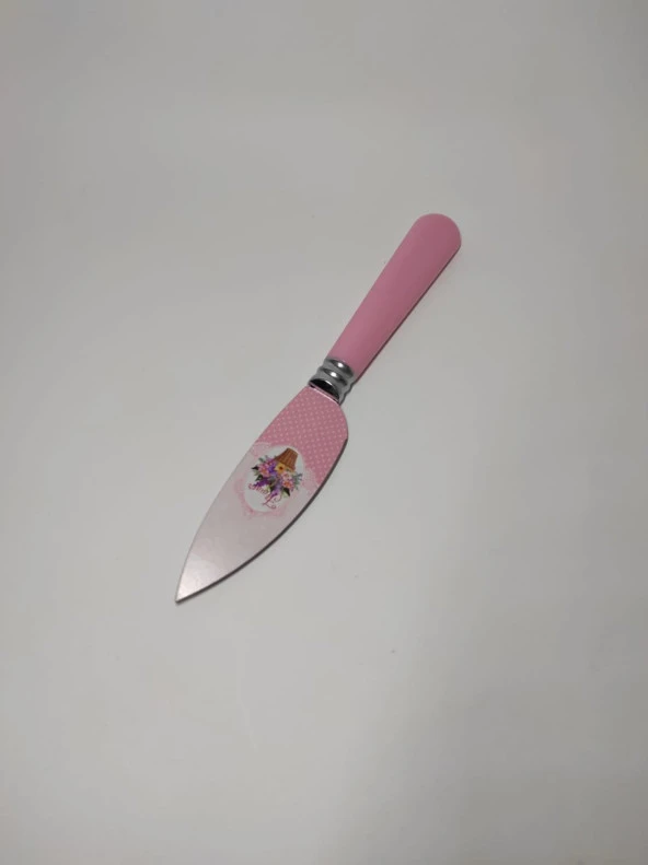 Dekoratif Çiçek Baskılı Mini Peynir Bıçağı 20 cm Mini Cheese Bıçağı Knife