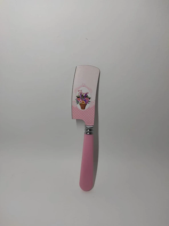 Dekoratif Çiçek Baskılı Mini Satır 21 cm Mini Sebze Meyve Satır Bıçağı Small Row - 2
