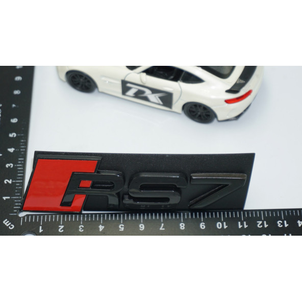 DK Tuning RS7 Siyah Kırmızı 3D Ön Panjur Logo Audi İle Uyumlu - 4