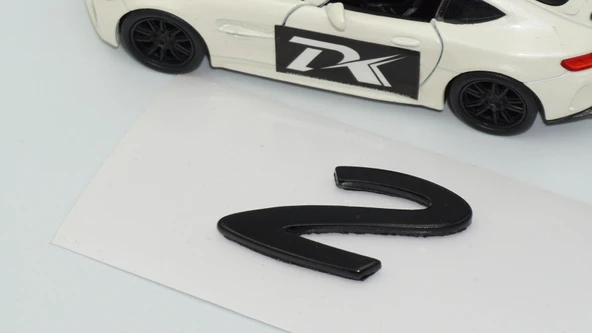 DK Tuning Porsche 2 Rakamı 911 GT2 RS Bagaj Siyah Yazı Logo Arma - 4