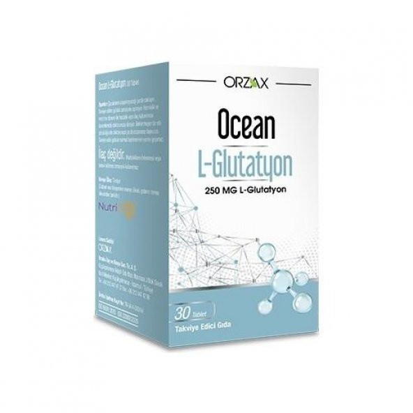 Orzax Ocean L-Glutatyon 250 mg 30 Tablet 8697595872116