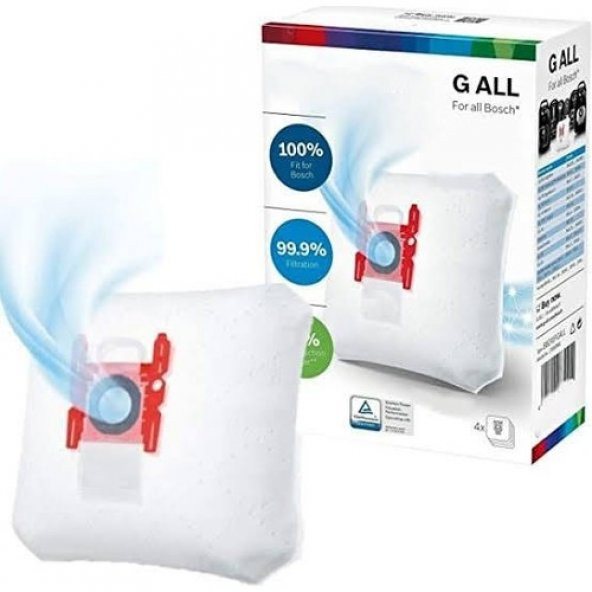 Bosch BSGL 2Move1 Kutulu Toz Torbası 4lü ( G ALL )