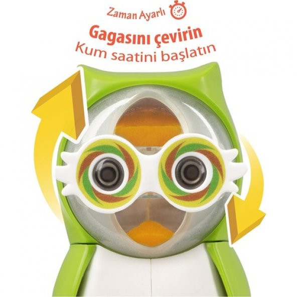 Flipper Diş Fırçası Saklama Kabı Baykuş Figürlü - Yeşil - 3