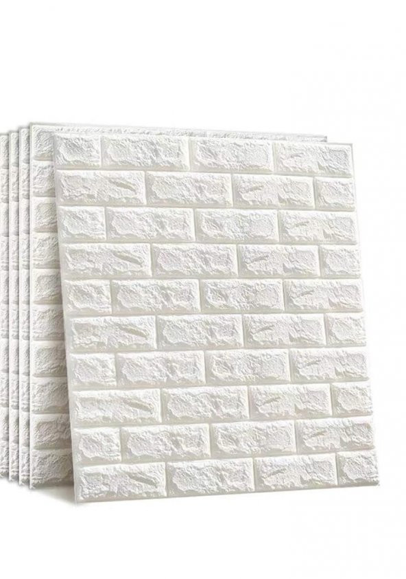 Renkli Duvarlar Kendinden Yapışkanlı Tuğla Desen Esnek Duvar Paneli Kağıdı 5 Adet