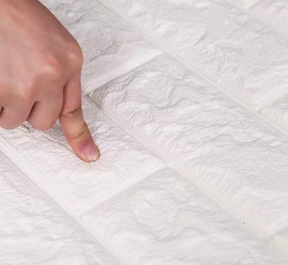 Renkli Duvarlar Kendinden Yapışkanlı Tuğla Desen Esnek Duvar Paneli Kağıdı 5 Adet - 4