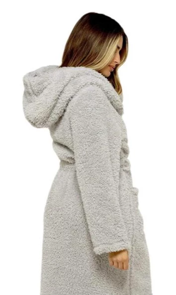 PIRILTI COLLECTION MİCROCOTTON KAPŞONLU BORNOZ - 3