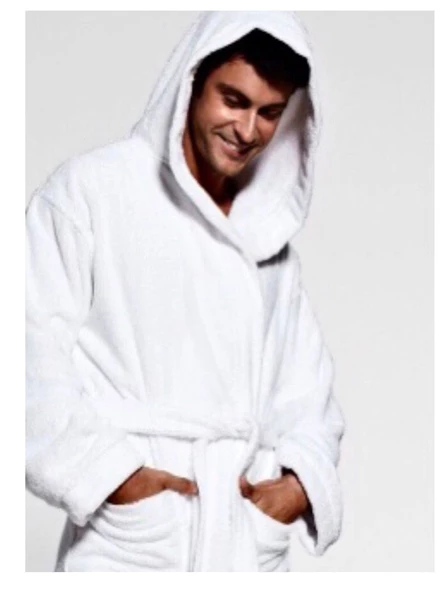 PIRILTI COLLECTION MİCROCOTTON KAPŞONLU BORNOZ - 2