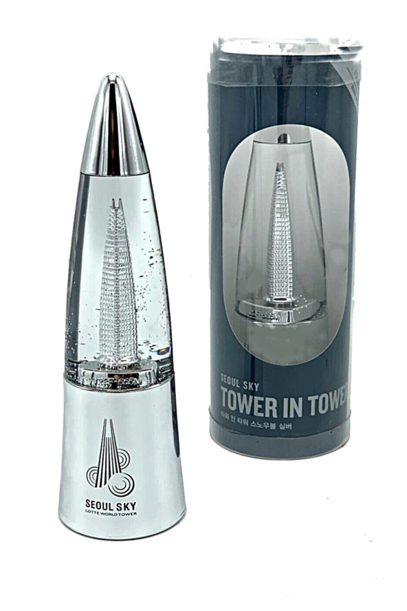 Güney Kore Seul Sky Tower Işıklı Küre 16 cm - Resim 4