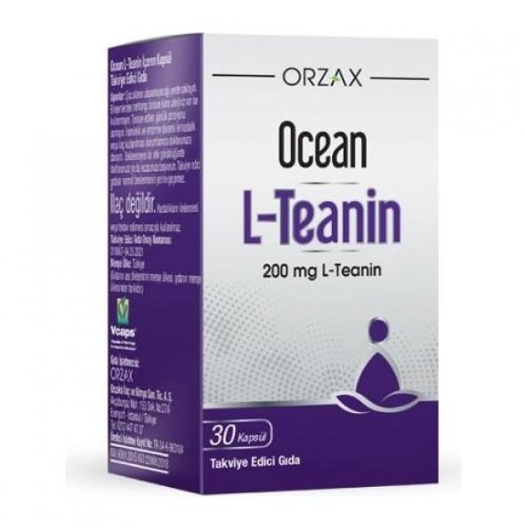 Orzax Ocean L-Teanin 200 mg 30 Kapsül 8697595872932