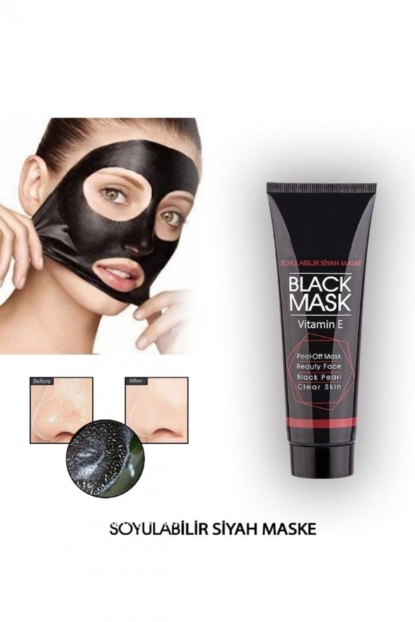 Soyulabilir Siyah Maske - Black Mask