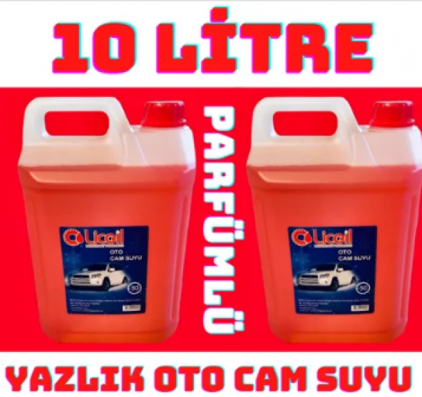 Licoil Cam Suyu Yazlık Parfümlü 10 LT
