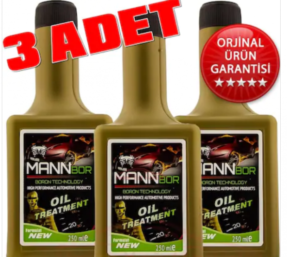 MannBor Teknolojili MotorKoruyucu Bor Yağ Katkısı 250ml* 3 ADET - 2