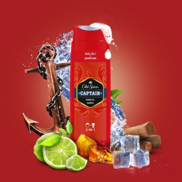 Old Spice Duş Jeli & Şampuan 400 ml Captain - 3