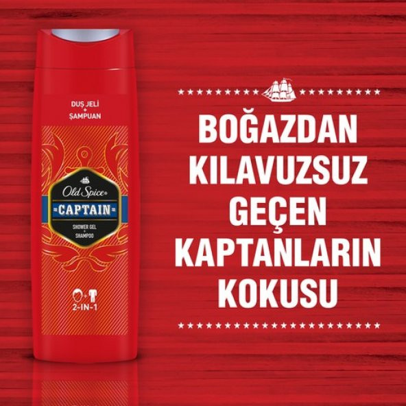 Old Spice Duş Jeli & Şampuan 400 ml Captain - 4