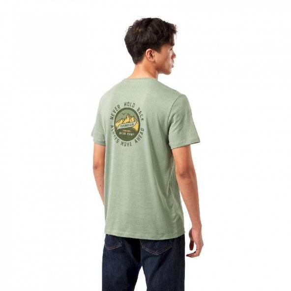 Craghoppers Mens Mightie SS T-Shirt Erkek Yeşil Kısa Kollu Tişört CMT936 - 3