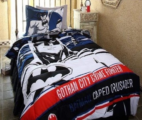 Özdilek Tek Kişilik Uyku Seti Batman Fighter Siyah