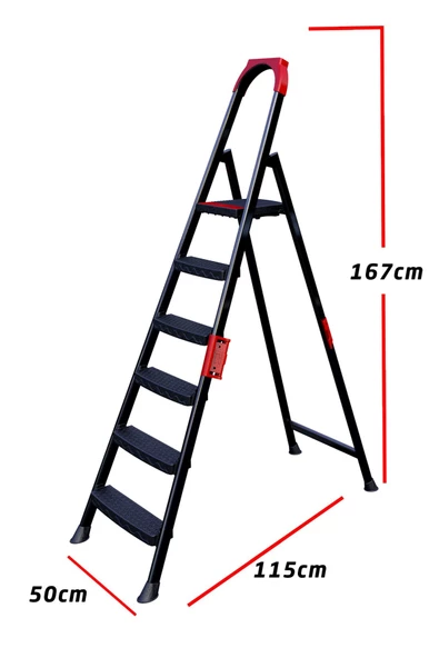 ERTEKPA Anka Plus 5+1 Basamaklı Metal Merdiven - 2