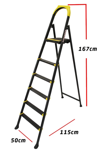 Ertekpa Leo 5+1 Basamaklı Metal Merdiven - 6