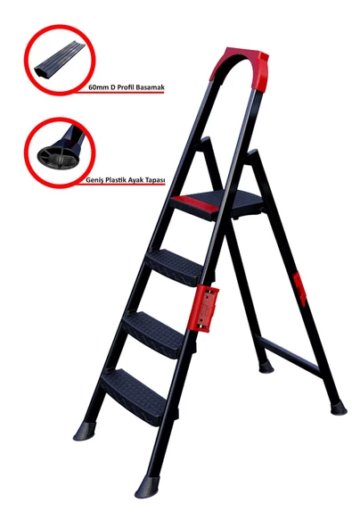 ERTEKPA Anka Plus 3+1 Basamaklı Metal Merdiven - 3