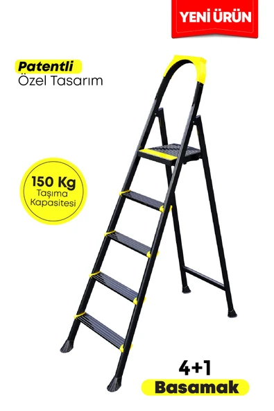 Ertekpa Leo 4+1 Basamaklı Metal Merdiven - 2