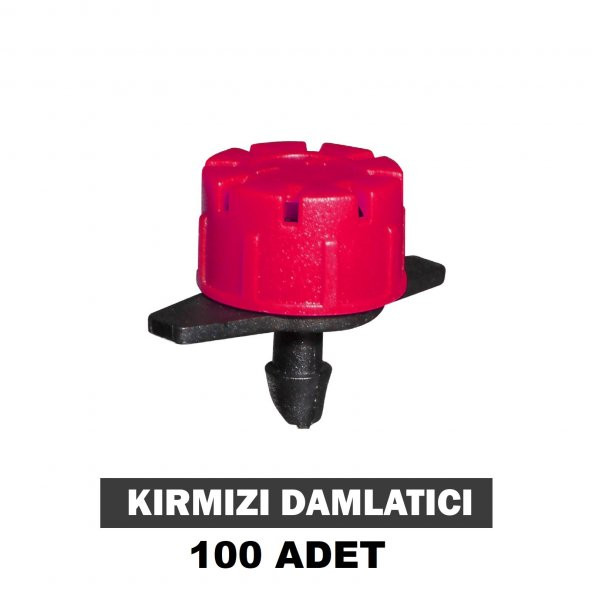 Kalitek Damlama Kırmızı Damlatıcı 16mm (100 Adet)