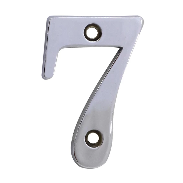 Çelik Kapı Numarası 5 cm Parlak Krom (RAKAM SEÇİN) - 10