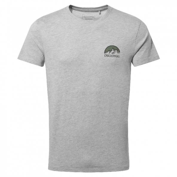 Craghoppers Mens Mightie SS T-Shirt Erkek Gri Kısa Kollu Tişört CMT936