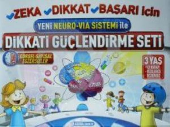 Yeni Neuro Via Sistemi İle Dikkati Güçlendirme Seti 3 Yaş (3 Kitap)