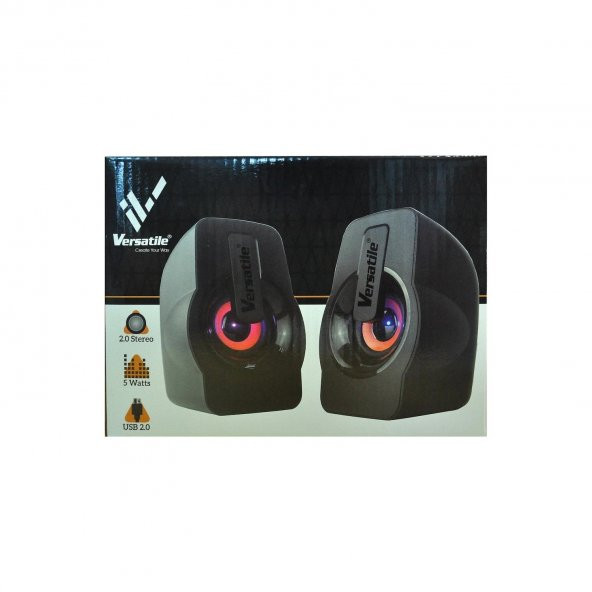 VERSATİLE SP-V900 1+1 SES SİSTEMİ HOPARLÖR SPEAKER LED IŞIKLI