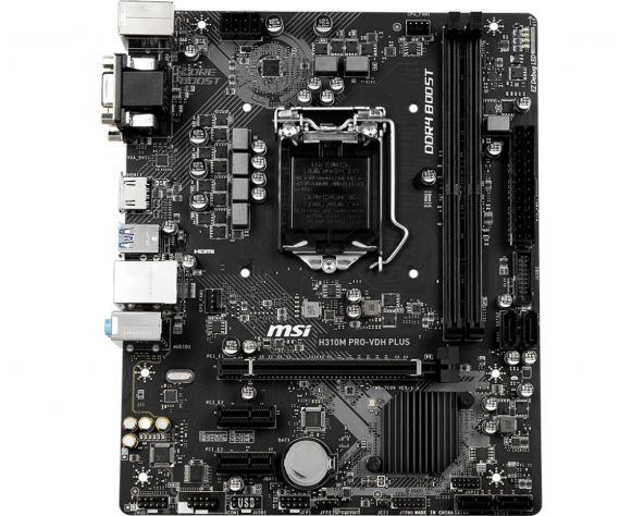 MSI H310M PRO-VDH PLUS Intel H310 2666 MHz DDR4 Soket 1151 mATX Anakart - 2