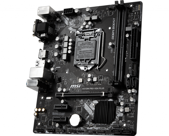 MSI H310M PRO-VDH PLUS Intel H310 2666 MHz DDR4 Soket 1151 mATX Anakart - 3