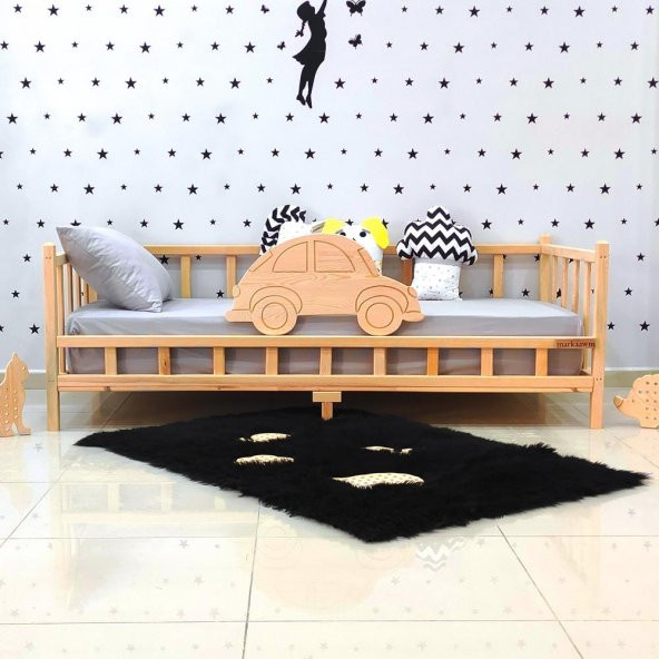Markaawm Premium Arabalı Montessori Yatak Çocuk ve Bebek Karyola - 3